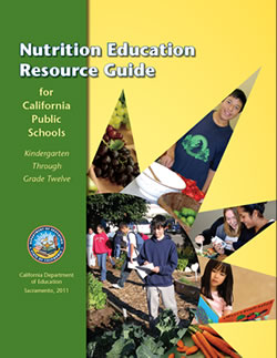 Cover of the updated Nutrition Education Resource Guide.