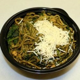 pasta pesto with beans