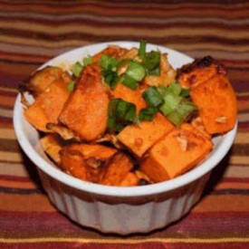 buffalo chicken sweet potato bake