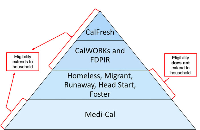 Picture of the direct certification hierarchy.