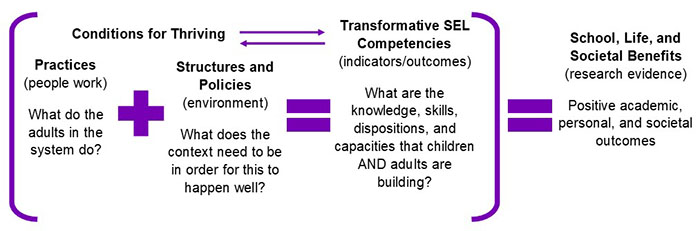 Figure 2: T-SEL Conditions and Competencies. Visit the link below the image for a long description.