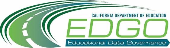 EDGO is Educational Data Governance at the California Department of Education