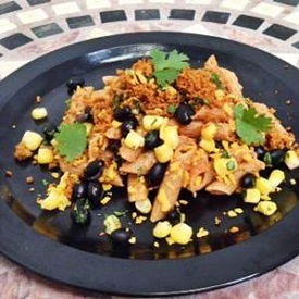 Southwest beef penne pasta