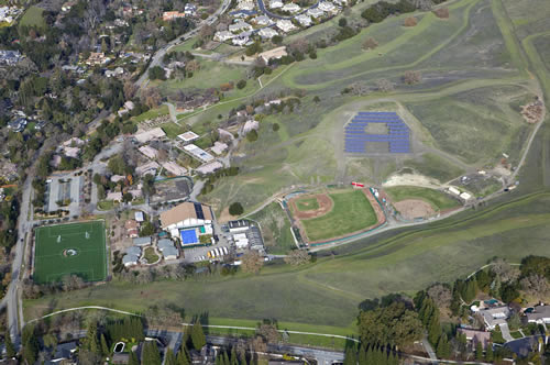 Aerial view of The Athenian School