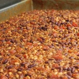 Chili Con Carne in a pan.