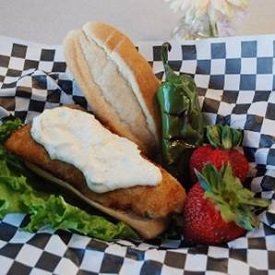 Fish Sandwich with Jalapeno Tartar Sauce