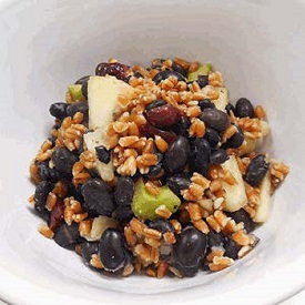 Wheat Berry and Black Bean Salad