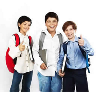 Three male students